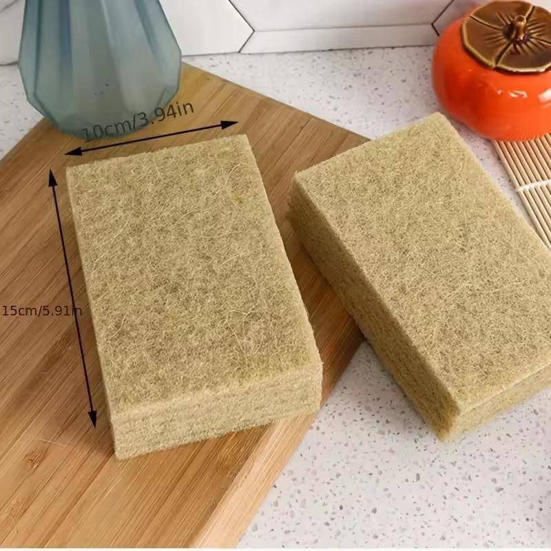 JINHF Chất Lượng Cao Sợi Dừa Cọ Rửa Miếng 10 Chiếc Không Dệt Bền Có Thể Tái Sử Dụng Nhà Bếp Bọt Biển Phù Hợp Với Món Ăn Nồi Chảo Vệ Sinh HOT
