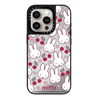 Ốp điện thoại trong suốt Miffy Rabbit Cherry Mirror Thích hợp cho iPhone 17ProMax 17pro 17 air 16promax 16 15promax 15 14promax 13 13promax Ốp lưng cứng chống rơi thời trang