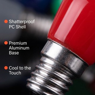SMVP LED Màu Bóng Đèn E14 Đèn Tủ Lạnh God Để Bàn 3W 220V Trắng Ấm Xanh Đỏ Xanh Dương