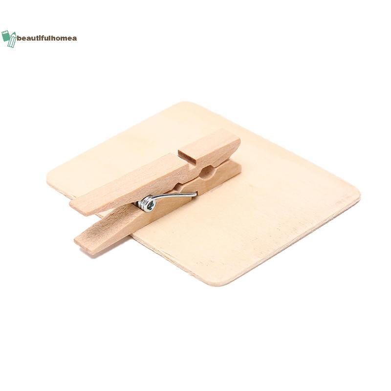 BeautifulHomeA 10 Chiếc Mini Gỗ Bảng Kẹp Tin Nhắn Note Board Trang Trí Cửa Hàng Nhà VN