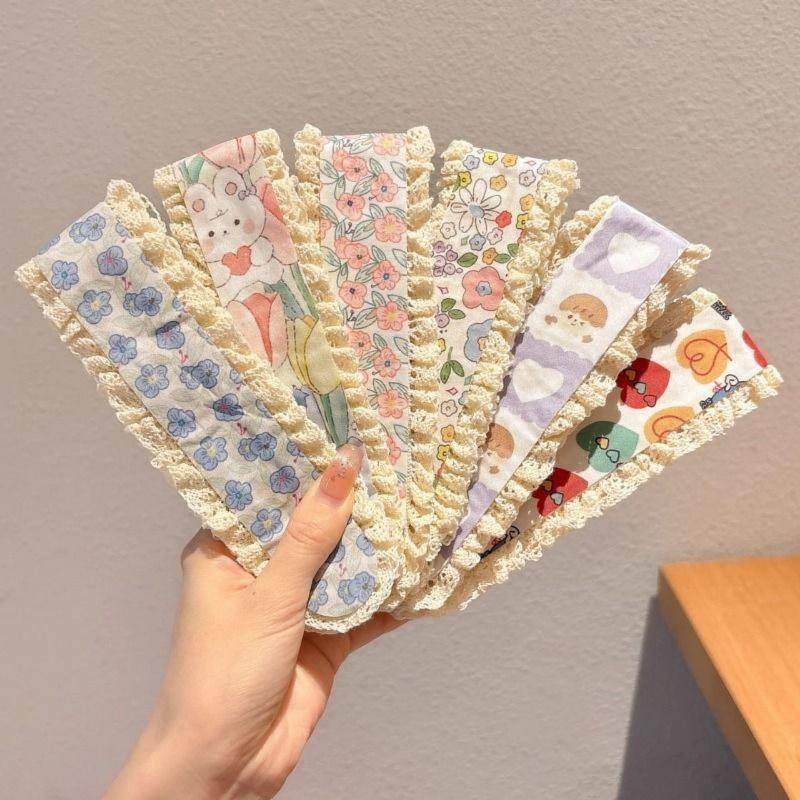 [Mar-T] Bộ 5 Miếng Dán Tóc Họa Tiết Hoa Viền Giá Đỡ Miếng Dán Tóc Đầu Trước Chống Trơn Trượt Cho Trang Điểm Buổi Sáng Thường Ngày