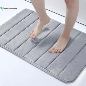 BeautifulHomeA 60x40cm Phòng Tắm Thảm Chống Trượt Qui Hấp Thụ Nước Thảm Mềm Phòng Tắm Thảm Nhà Vệ Sinh Sàn Thảm Trang Trí Nhà VN