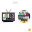 Vintage Truyền Hình Men Pin 80s TV Trâm Cài Không Có Cáp Tín Hiệu Truyền Hình Huy Hiệu Thời Trang Cho Áo Hoodie Bapa Phụ Kiện Mới