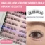 Lông mi giả phong cách K-Pop 7-13mm Chiều dài hỗn hợp Lông mi sợi đen C-Curl tự nhiên để trang điểm bữa tiệc hàng ngày