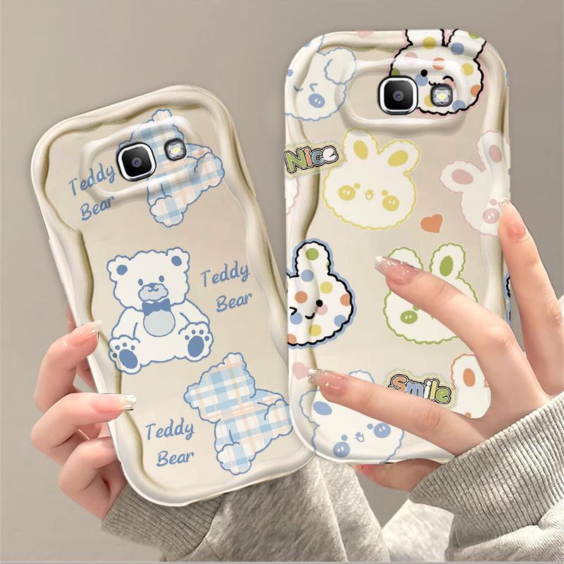 Thích Hợp Cho Samsung J7 Prime ON7 2016 3D Bảo Vệ Mềm TPU Gấu Thỏ Vỏ Điện Thoại Chống Sốc