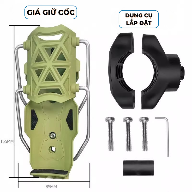 Giá Đỡ Bình Có Thể Điều Chỉnh, Giá Đỡ Cốc Xe Máy Xe Đạp - TitiHome
