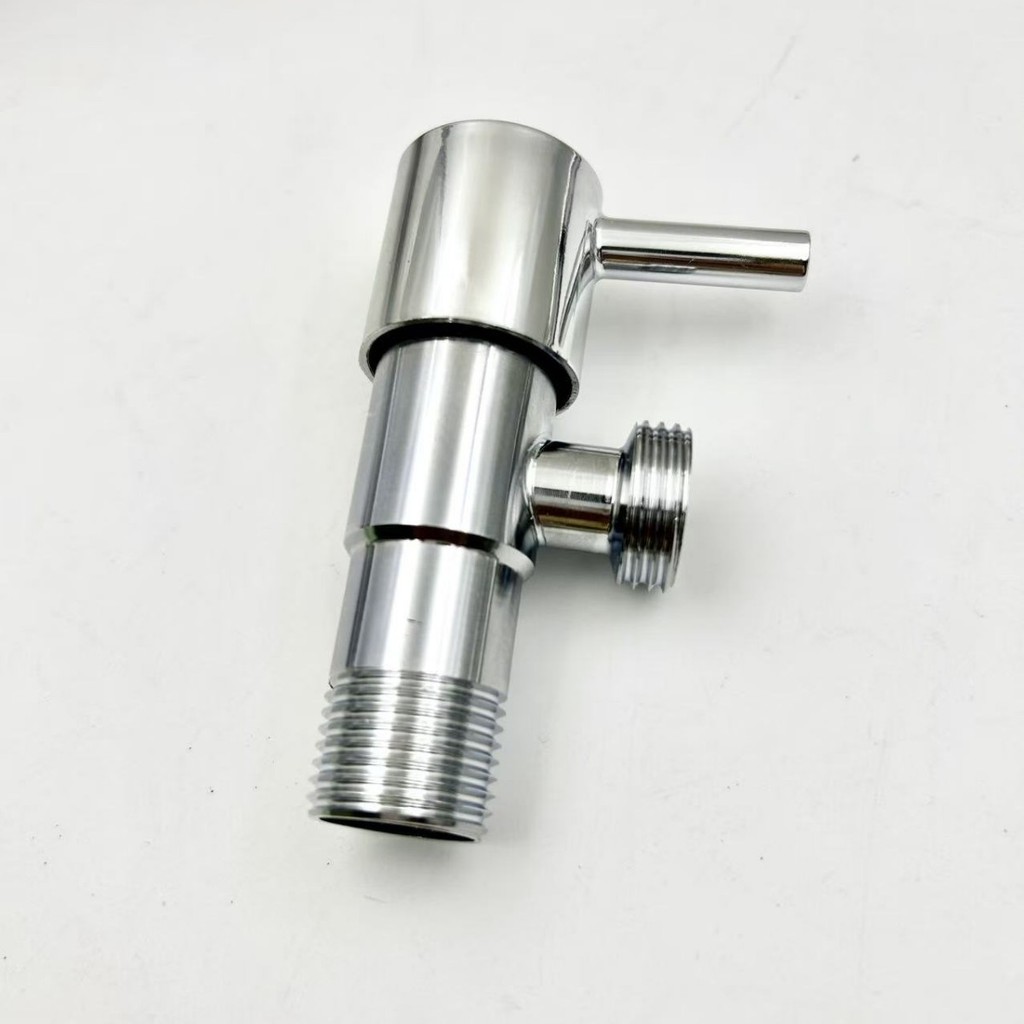 Van tam giác bằng thép không gỉ DN15 Van chặn nước hình bát giác Máy nước nóng nóng lạnh 4 điểm Van góc chịu áp suất cao26051810