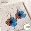 AqToCna 2D Flat Cá Vàng Bầu Bông Tai Nữ Mắt Bắt Cá Tòn Ten Bông Tai Sống Động Quà Tặng Cho Fashionis AqToCna