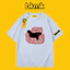 Bkmk Mùa Hè Mèo In Áo Thun Cotton Tay Ngắn Ins Siêu Lửa Rời Quần Áo Thường Ngày Hợp Thời Trang Nam 0519
