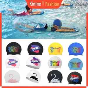 KIN Silicone Mũ Bơi Cho Nữ Nam Chống Thấm Nước Mềm Mũ Tắm Bơi Mũ Tóc
