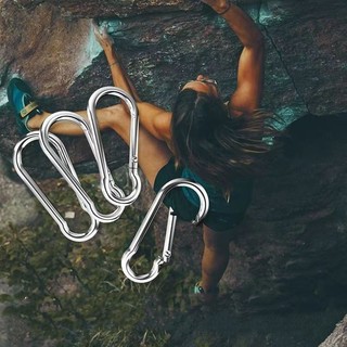 Set 10 Móc Khóa Carabiner Chữ D Mini Bằng Hợp Kim Nhôm Tiện Dụng Khi Đi Cắm Trại -PST99
