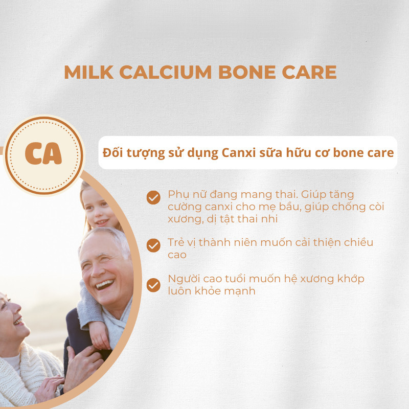Canxi Sữa Hữu Cơ Milk Bone Care Bioisland Cho Mẹ Bầu, Trẻ Dậy Thì, Người Già BIOISLAND VIỆT NAM BI05