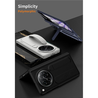 Ốp Lưng Cho Oppo Find N6 N5 N3 N2 Grip Ring Tích Hợp Chân Đế Toàn Bộ Ống Kính Và Bản Lề Bảo Vệ Kính Cường Lực Chống Sốc