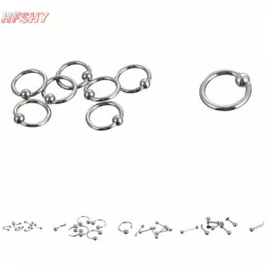 HFSHY Thép không gỉ Body Piercing Jewelery Lông mày Lưỡi Bar Labret Môi Mũi Nhẫn VN