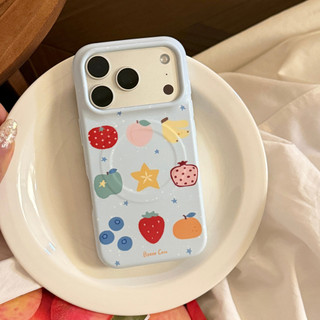 [Sheren] Ốp Điện Thoại Graffiti Trái Cây Thích Hợp Cho i17 16 15 14 13 12 11 pro max Vỏ Bảo Vệ Chống Sốc
