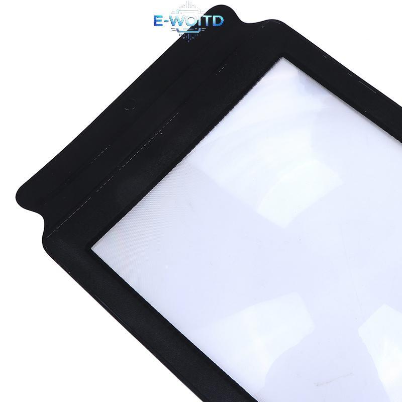 E-WOITD Đồ dùng văn phòng tại nhà A4 Kính lúp tấm lớn Ống kính hỗ trợ đọc sách E-WOITD