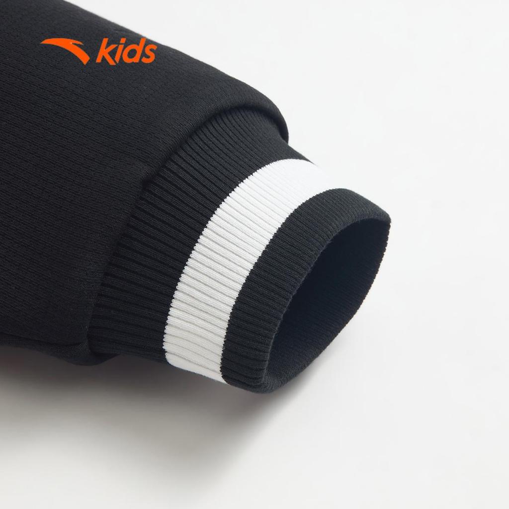 ANTA Kids Áo Khoác Bóng Rổ Thể Thao Bé Trai Varsity 3525D1740. Giữ Ấm, Form Rộng, Thoải Mái Vận Động Mùa Thu Đông