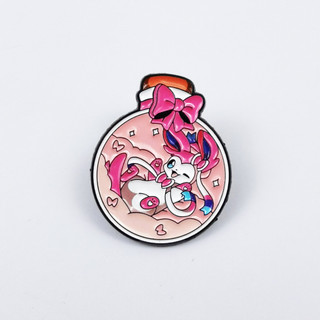 9 Cái / bộ Sáng Tạo Dễ Thương Nơ Chai Pokemon Hoạt Hình Thổ Cẩm Hợp Kim Huy Hiệu Trang Trí Pin