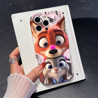 Ốp điện thoại hình cặp đôi Judy Nick dễ thương Zootopia 2 cho IPhone 17 16 15 14 13 12 11 16e Air Pro Max 6 6s 7 8 + Plus 17promax 16pro 15promax Cover NYK
