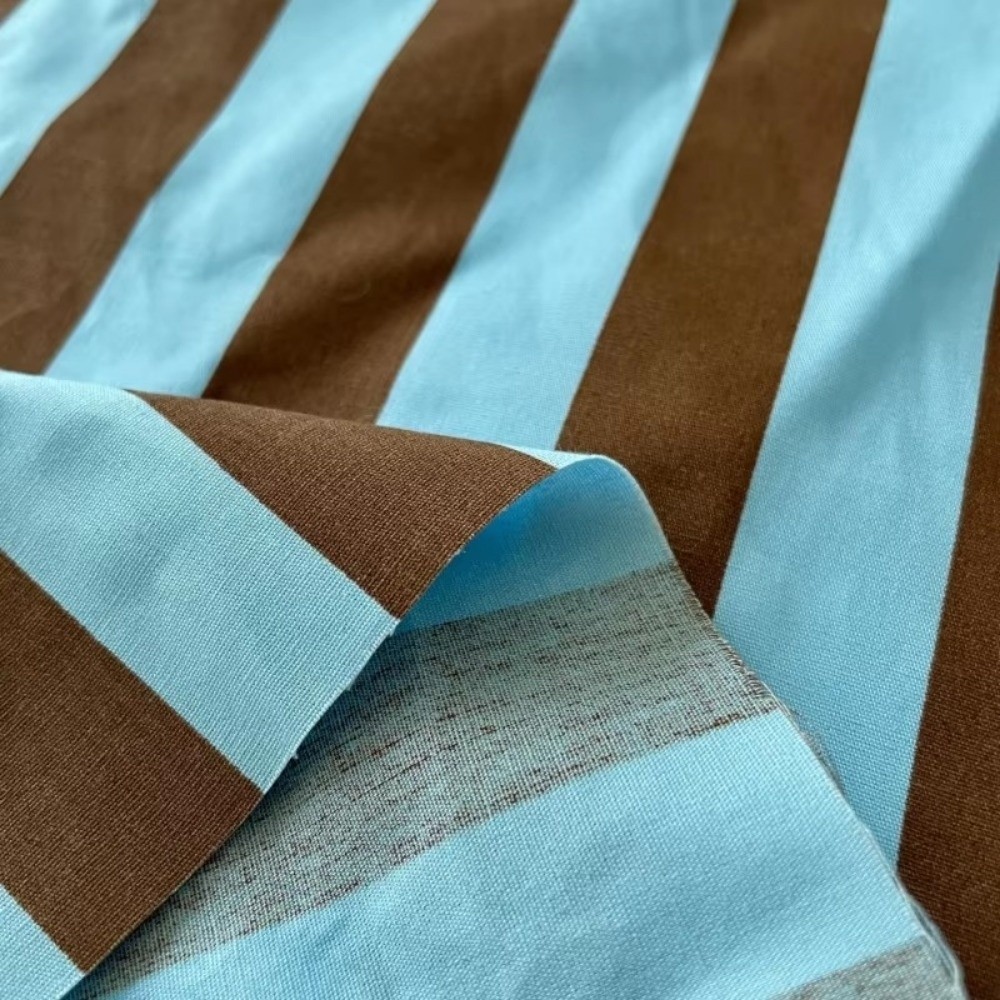 VẢI SỌC DỌC Cotton Đa Màu 150*100cm Vải May Quần Áo Thời Trang Khăn Trải Bàn Gối Trang Trí Nội Thất DIY