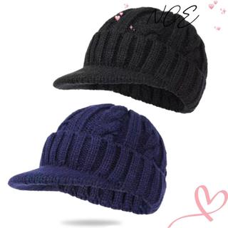 Mũ dệt kim nam Earflap thu đông, phù hợp đi xe đạp và trượt tuyết