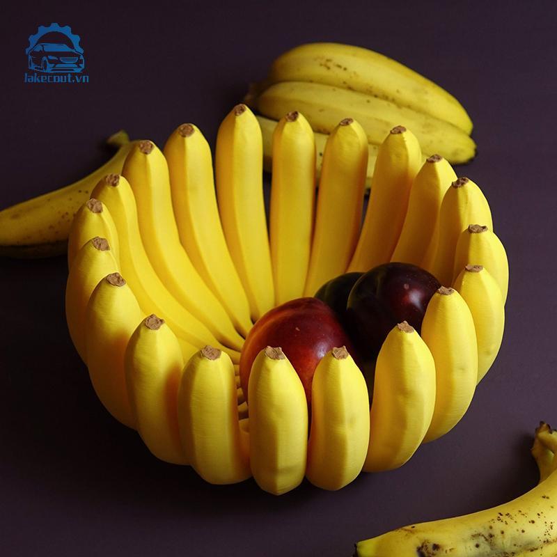 Lưới Chuối Hình Khay Bảo Quản Bát Trái Cây Đĩa Bàn Món Ăn Nhà Bếp Bộ Đồ Ăn Cho Salad Đồ Ăn Nhẹ Mô Phỏng Chuối Trang Trí Linh cẩu