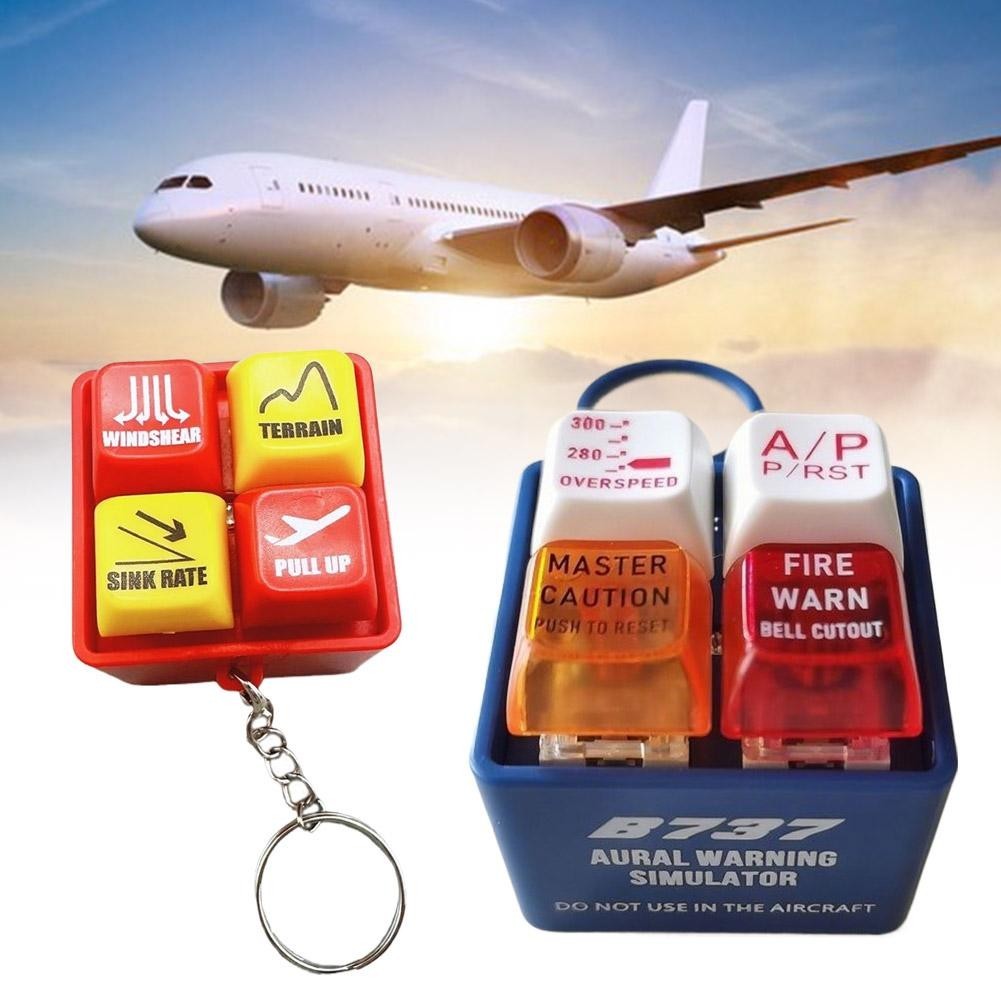 Airbus và Boeing 737 Cảnh báo trên không Mô phỏng âm thanh Máy bay Đồ chơi cảnh báo khẩn cấp K9V7