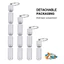 Hộp đựng thuốc AFTEROF, Hộp đựng thuốc hình trụ 5 / 6, Hộp đựng thuốc chống nước bằng hợp kim nhôm bền bỉ Hộp đựng thuốc Hộp đựng đồ du lịch