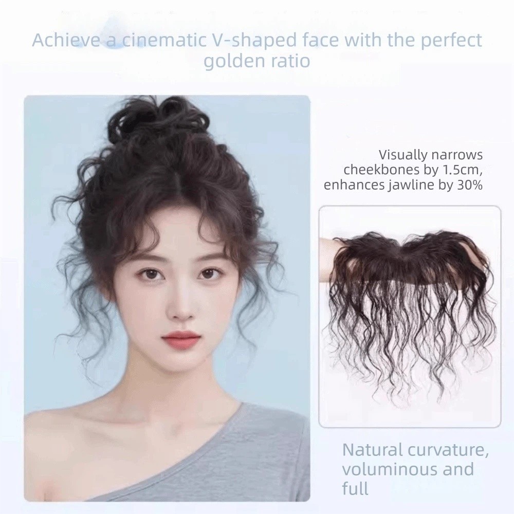 TỰ NHIÊN Kẹp Bằng Nổ, Len Mỏng Handmade Tóc Con Người Nổ, Đế Vô Hình Ren Xoăn Họa Tiết Ren Thụy Sĩ Ren Hairline Tóc hói đầu