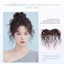 ESSENCEH Kẹp Bằng Nổ, Họa Tiết Xoăn Thủ Công Tóc Con Người Nổ, Đế Vô Hình Mỏng Len Ren Hairline Hairline Hairline Hairline Baldness
