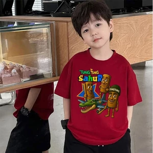 COD (Hồ Chí Minh)DREAMY BABY Họa tiết giải trí thú vị Áo thun ngắn tay cổ tròn Trẻ em Chất liệu
