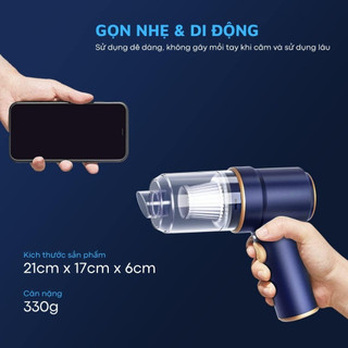 Với Máy Hút Đại Cầm Tay Vệ Thổi Ô Tiện Cửa Mini Lợi Không Kế Dây Hiện Bụi Nhà Thiết Tô Sinh đa năng giảm giá