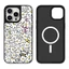 Nghệ Sĩ Hợp Tác Hoa Trắng Gương Từ Tính Ốp Lưng Điện Thoại IPhone 16 15 14 Plus 13 12 11 17 Pro Max 17 Vỏ Bảo Vệ Chống Sốc Không Khí