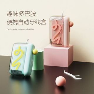 Hộp đựng chỉ nha khoa di động, cao cấp, tự động bật lên, kèm chỉ nha khoa
