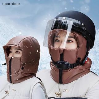 [sportoutdoor] Mũ đi xe đạp mùa đông ấm áp Mũ ngoài trời có tai tích hợp Mũ bảo vệ cổ mùa đông dày dành cho nam và nữ [ra ngoài]