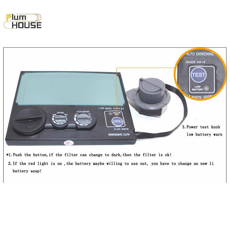 Mũ bảo hiểm hàn TIG PlumHouse tự động, mặt nạ chống nắng, phù hợp công việc ngoại thất
