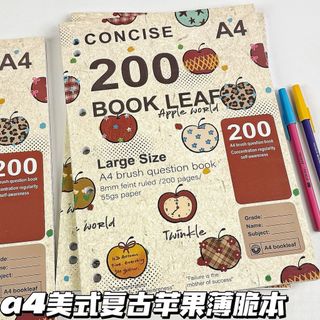 American Retro Apple A4 Thin Crispy Notebook Máy tính xách tay dày có giá trị cao Sinh viên Dòng ngang Đơn giản Sau đại học Máy tính xách tay tập thể dục