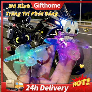 ✈️Giao Hàng 24h✈️ Đèn động cơ hoạt hình Đèn chạy bằng gió Đèn hình máy bay Mini dễ thương
