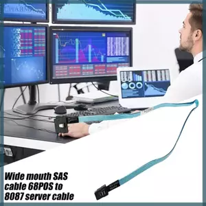 Char Máy chủ hạng nặng Truyền dữ liệu cáp 68P sang SFF-8087 Dây máy chủ