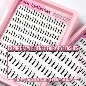 Lông mi giả sợi tổng hợp màu đen C / D Curl Thiết kế nhìn tự nhiên để trang điểm mắt