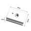 DAYBREAK 10 chiếc T-Slider, Hợp kim nhôm M8 Thread T-Slot Nut, Miter Track Slider Silver Sliding Nut Phụ kiện kênh vít