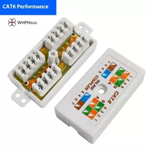 < WHPHous-t > 1 Cái Inline Punchdown Krone Coupler Joiner Cho Cat6 / Cat5E Cáp Mạng Ethernet RJ45 Hộp Thông Tin Máy Tính Để Bàn Hộp Nối Đẹp