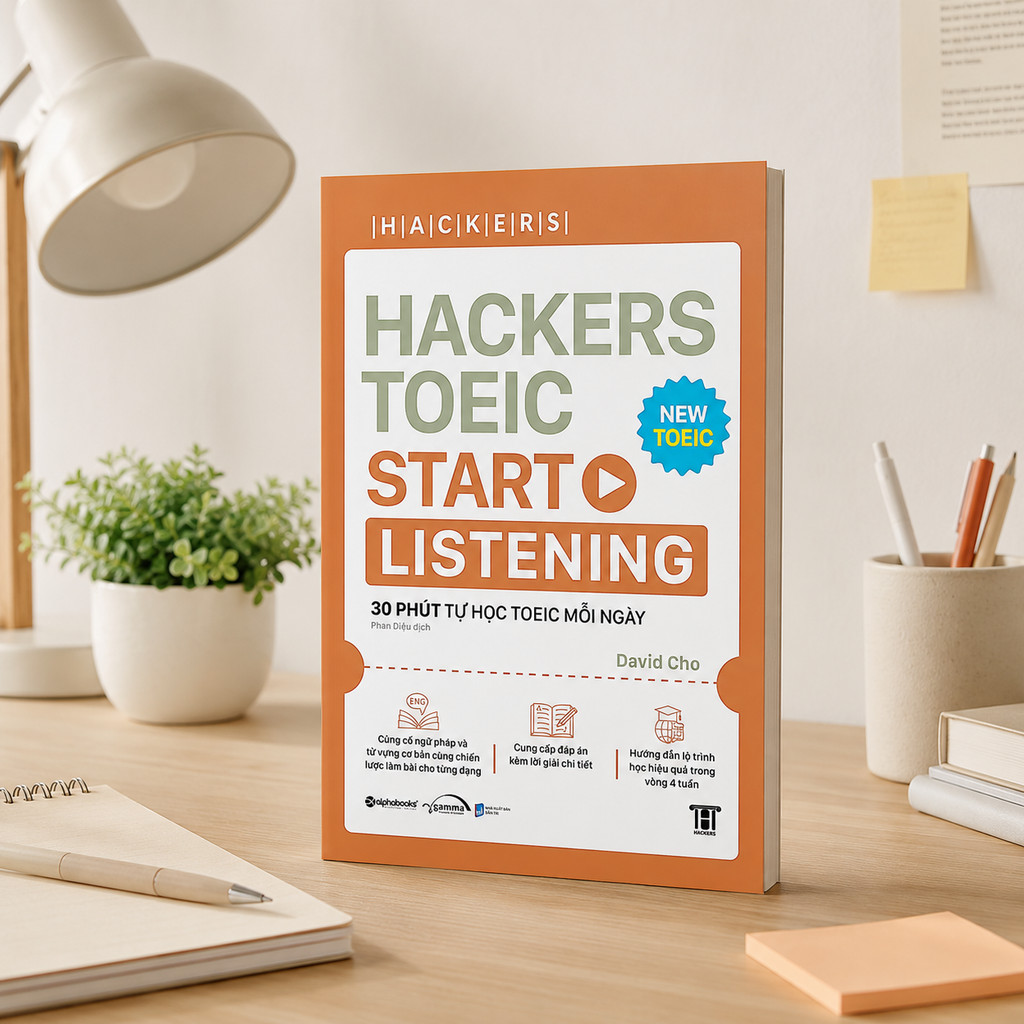 Sách – Hackers TOEIC Start Listening – Luyện Nghe TOEIC Cho Người Mới Bắt Đầu (Gamma Books)