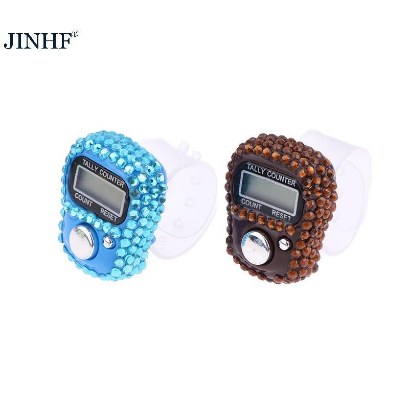JINHF Mini 7 Màu Lấp Lánh Kim Cương Giả Ngón Tay Dụng Cụ Tally Bền Đẹp Cho Các Lớp Cầu Nguyện Thủ Công Và Thiền HOT