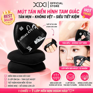 Xixi Bông phấn dứa đen, siêu mềm, công dụng kép, nhỏ gọn, không thấm phấn, cho sinh viên.GJ66