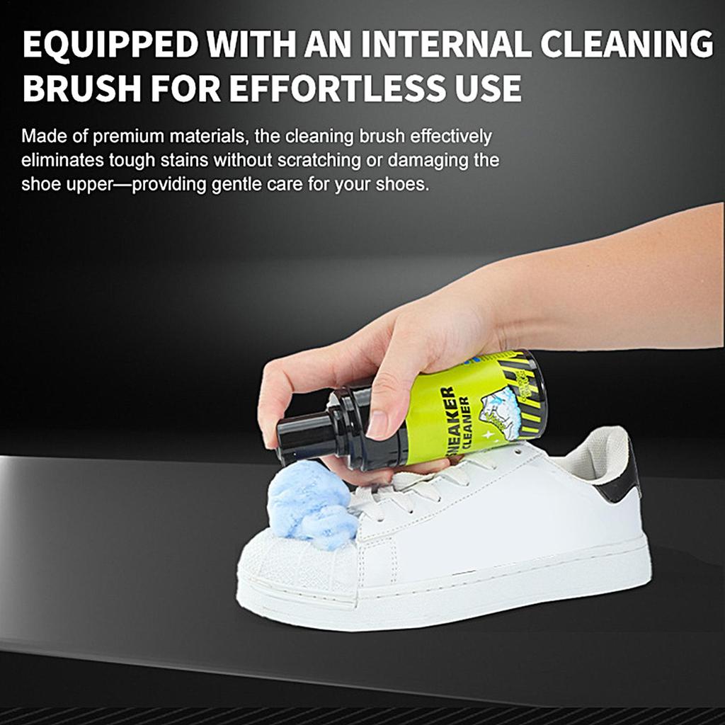 Giày Sneaker Cleaner 100ml 4 Miếng Bọt Không Rửa Làm Sạch Tẩy Trắng Giày Bụi Cho Bóng Rổ Golf Vải Lưới jiwvn