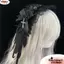 NORDICLIFE Quấn Đầu, Cosplay Lolita Tai Mèo Băng Đô, Nơ Ren Mũ Đội Đầu Nữ