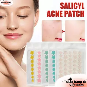 NORDICLIFE 40 Cái / tờ Miếng Dán Mụn, Miếng Dán Vỏ Mụn Hình Ngôi Sao Dễ Thương Nhiều Màu Sắc, Điều Hỗ trợ giảm mụn Vô Hình Chăm Sóc Da Miếng Dán Mụn