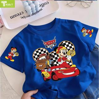 COD✅ (Hồ Chí Minh)Kids T Mall Áo phông tay ngắn In hình hoạt hình Áo Kiểu rộng và ấn tượng Trẻ em thời trang #VN240
