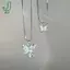 Dây chuyền xương đòn hình bướm sáng bóng tinh tế Mặt dây chuyền hình con bướm thanh lịch Nelace Thời trang đơn giản Phụ kiện trang sức Quà tặng